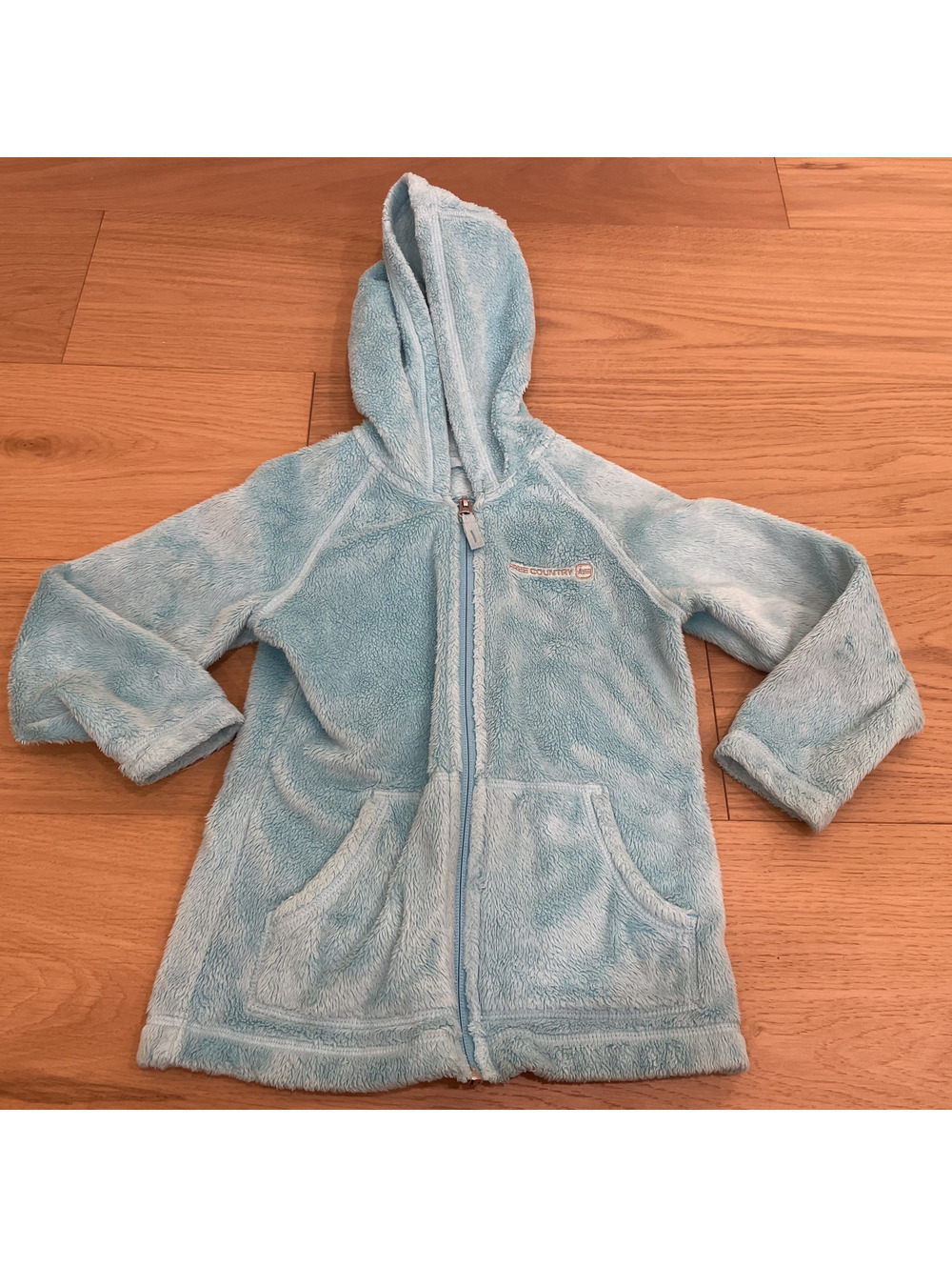 Free Country Kids' Light blue Fleece Hoodie Jacket - Size 5T/5